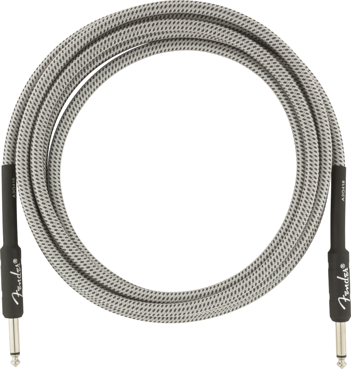 Professional Series Tweed Instrument Cables - White Tweed