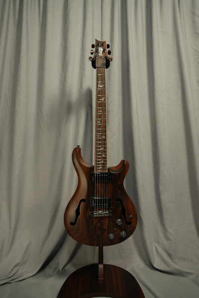 2022 PRS Private Stock Hollowbody II Piezo Ziricote front view – handcrafted electric guitar with Piezo