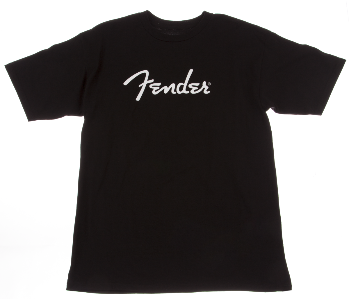 FENDER SPAGHETTI LOGO T-SHIRT-BLACK SMALL