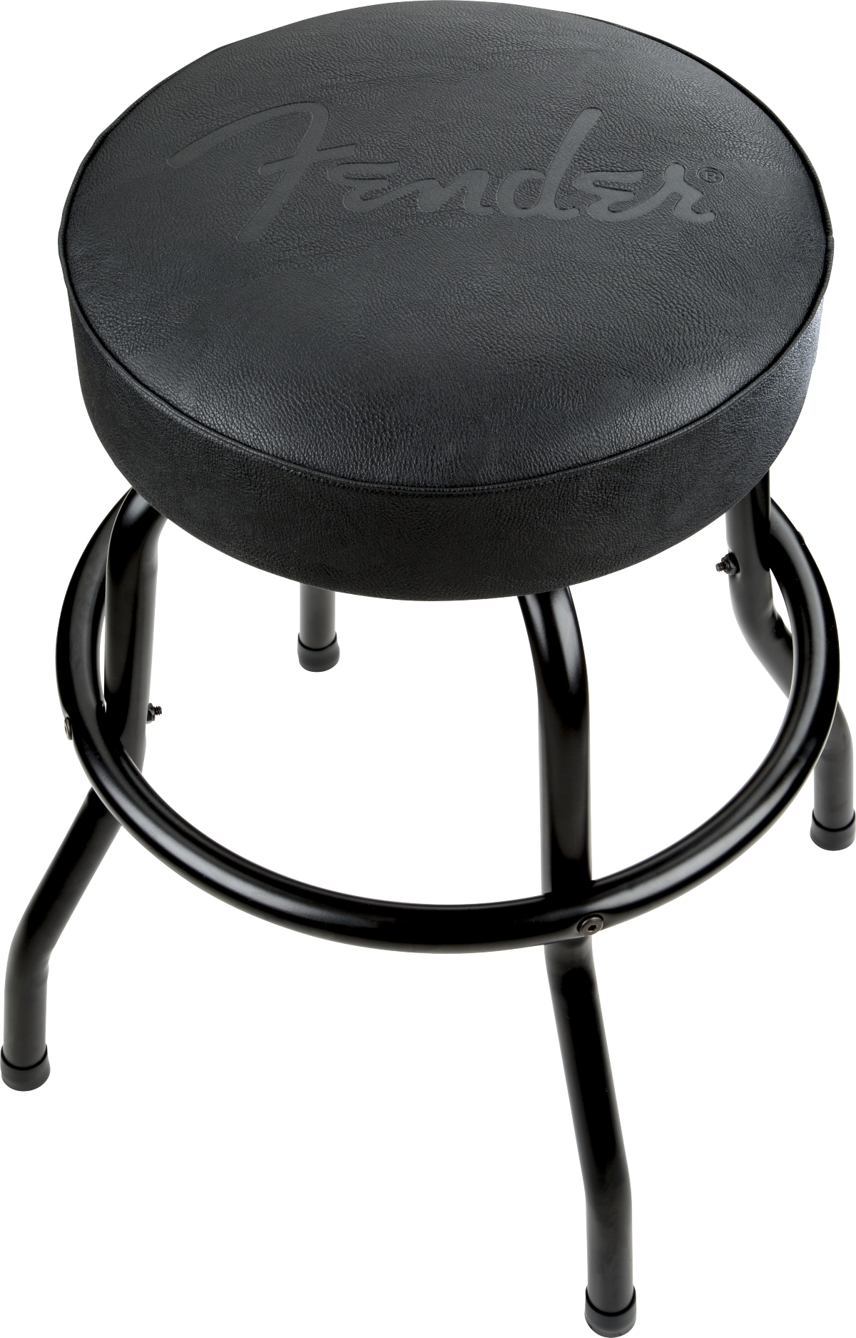 FENDER® EMBOSSED BLACK LOGO BARSTOOL, BLACK