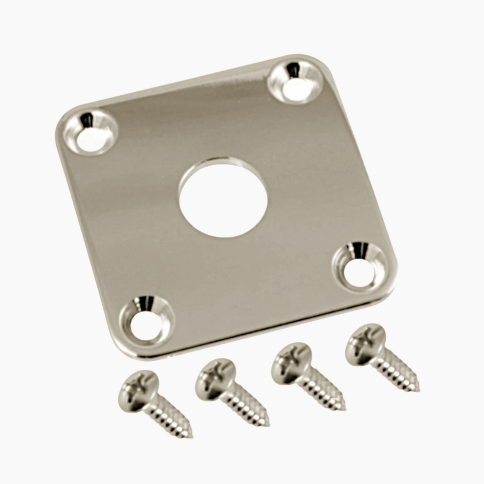 Nickel Metal Jackplate for Les Paul