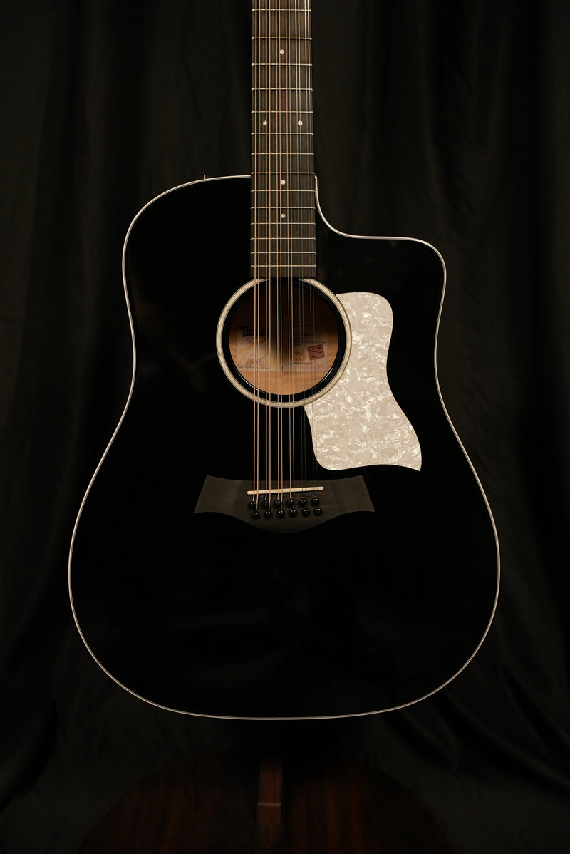 Taylor Somos 250ce Plus BLK "Doce Doble" 12-String Acoustic-Electric Guitar