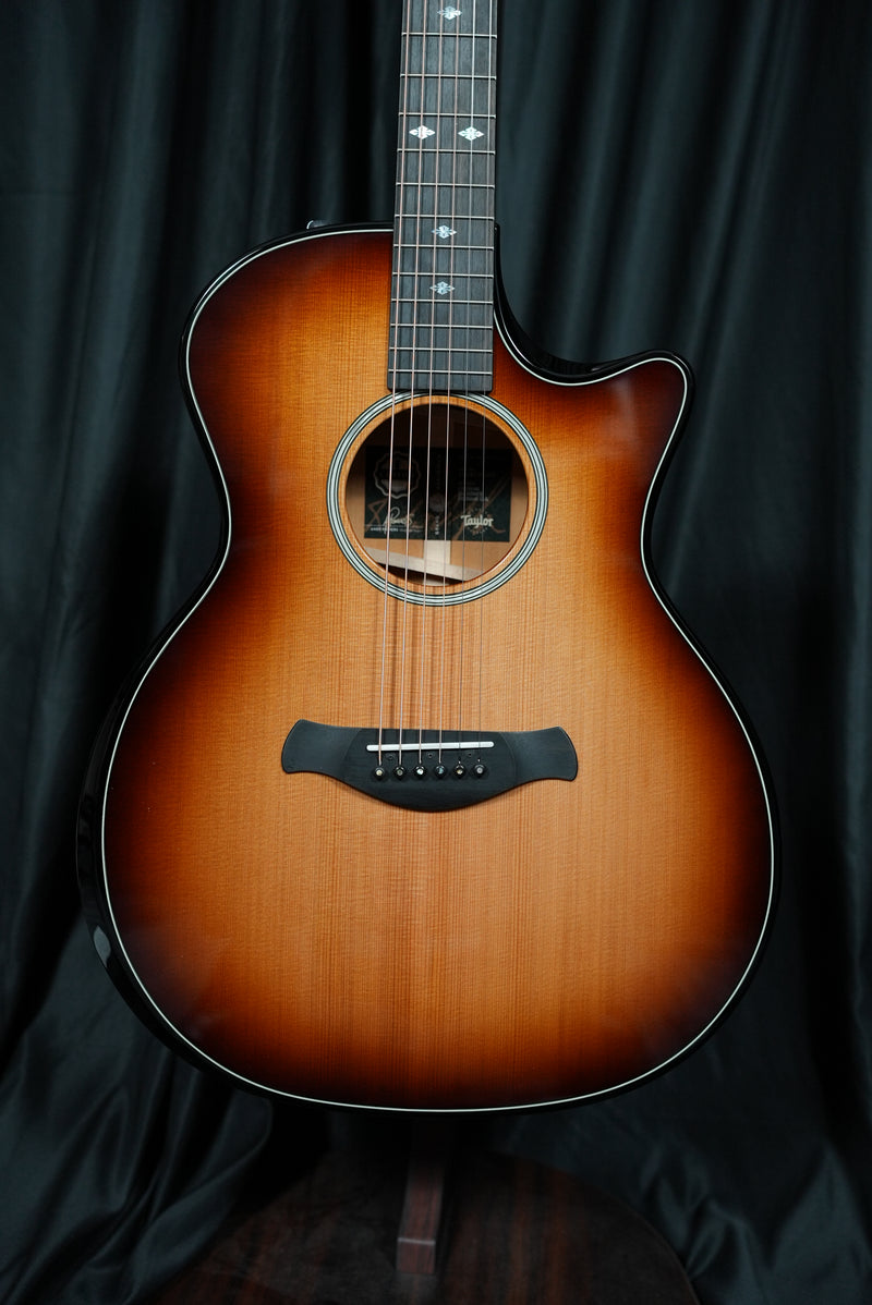 Taylor C14ce Builder's Edition Grand Auditorium – Striped Western Red Cedar/Mahogany