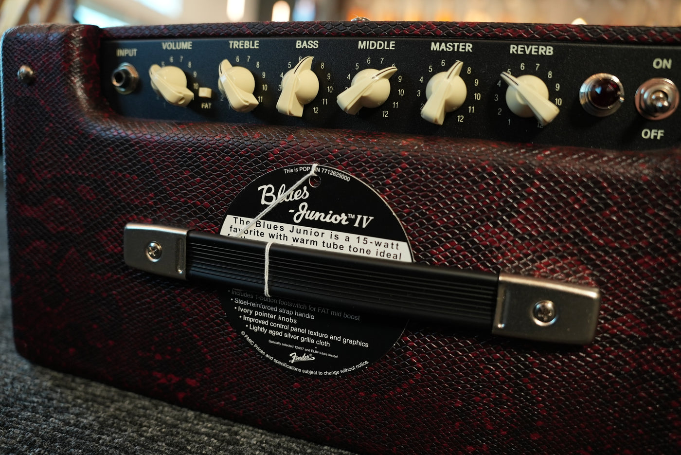 Blues Junior™ IV – Red Snakeskin with Eminence® Texas Heat Speaker