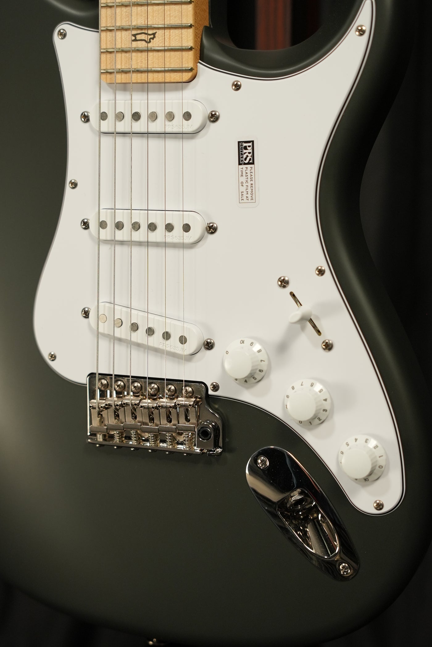 Silver Sky - Faded Black Tee with Maple Fretboard