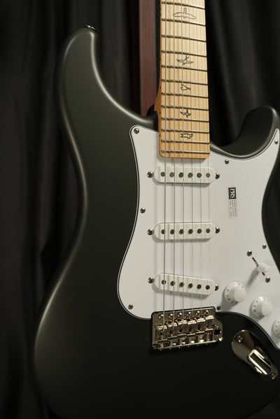 Silver Sky - Faded Black Tee with Maple Fretboard