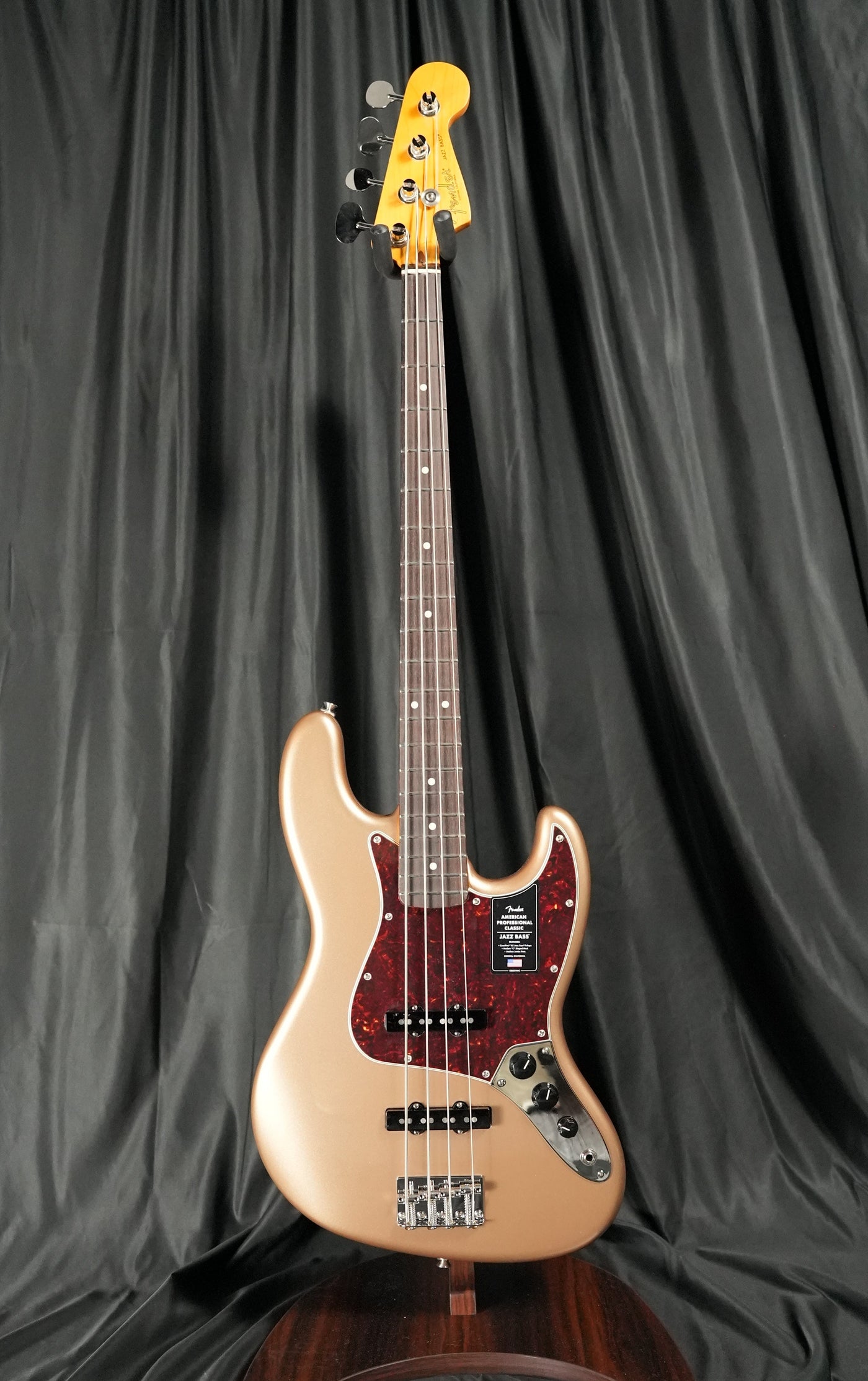 American Professional Classic Jazz Bass® Faded Firemist Gold