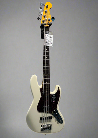 American Professional II Jazz Bass® V Olympic White