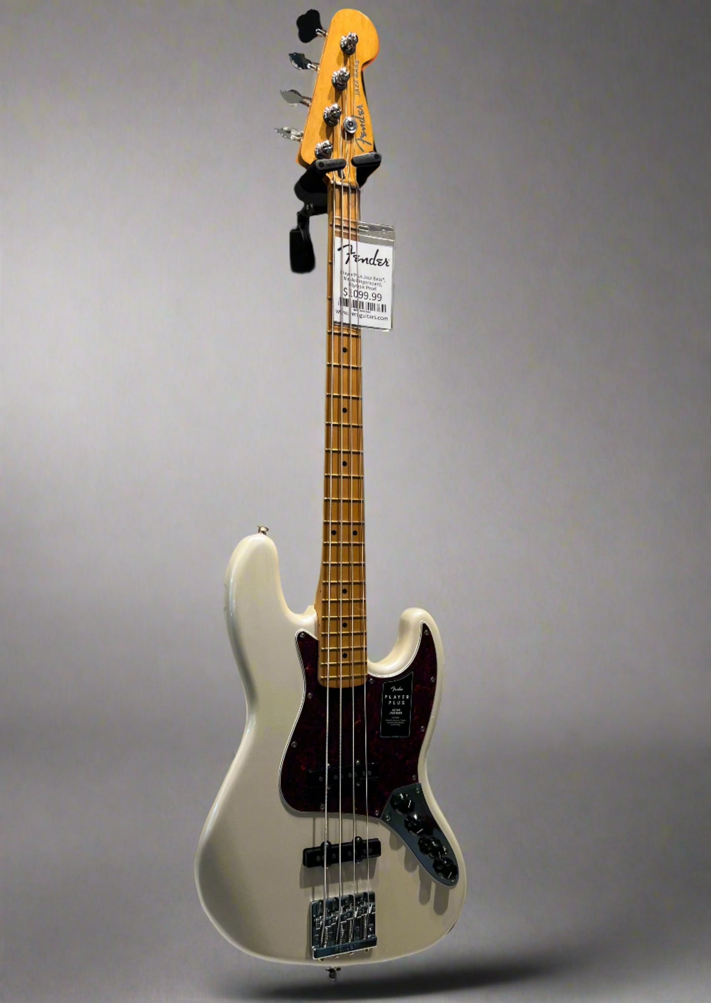 Player Plus Jazz Bass®, Maple Fingerboard, Olympic Pearl