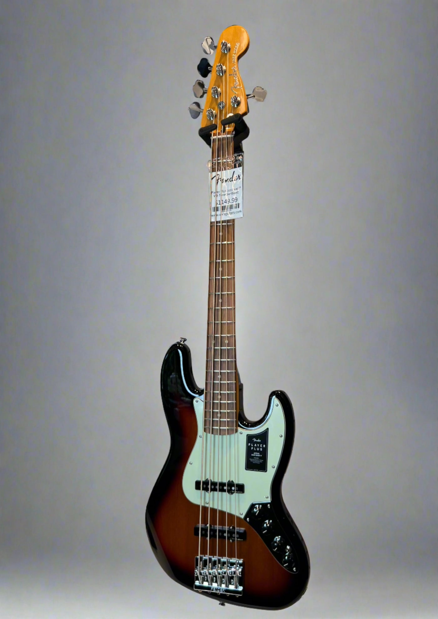 Player Plus Jazz Bass® V 3-Tone Sunburst