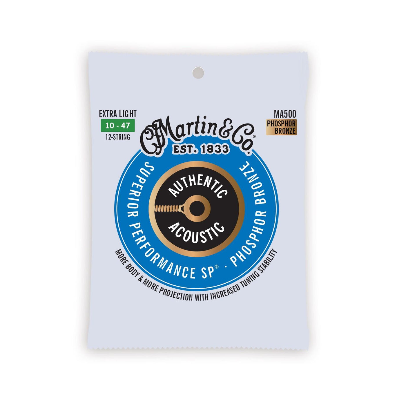 10-47, Authentic Acoustic SP® Guitar Strings Phosphor Bronze