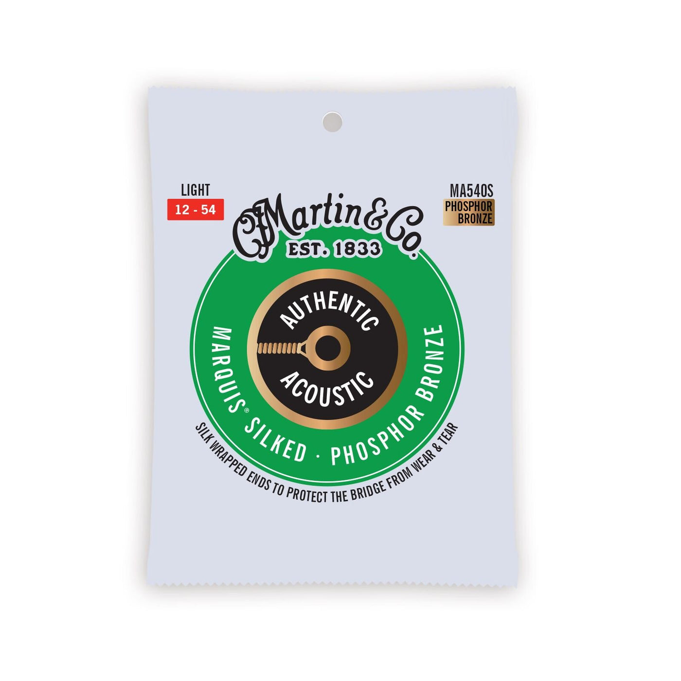 12-54, Authentic Acoustic Marquis® Silked Guitar Strings Phosphor Bronze