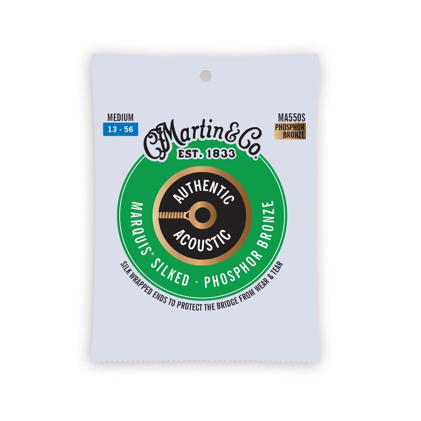 13-56, Authentic Acoustic Marquis® Silked Guitar Strings Phosphor Bronze