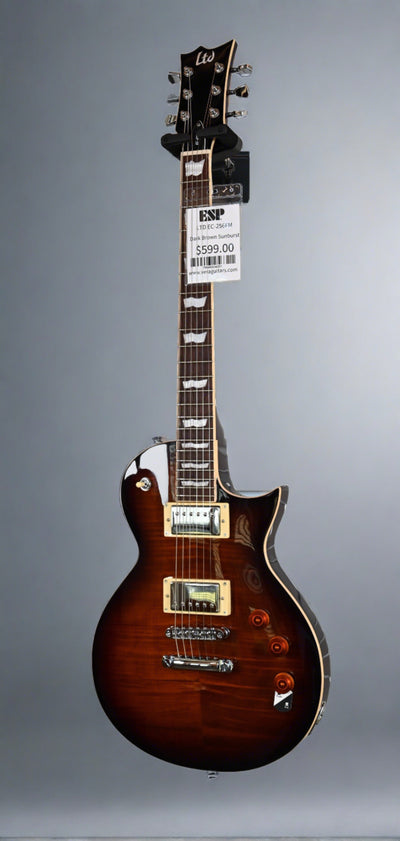 LTD EC-256FM Dark Brown Sunburst