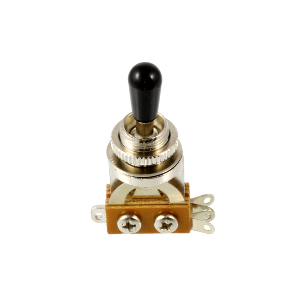 Short Toggle Switch, Chrome with black knob