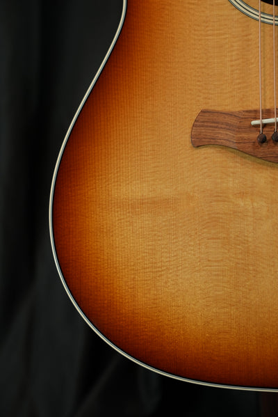 Taylor Gold Label 517e Sunburst soundboard texture and Firestripe pickguard acoustic-electric for sale USA