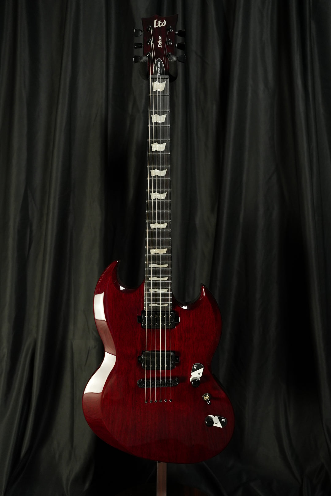 LTD Viper-1000 See Thru Black Cherry Demo Fishman Fluence | Vera