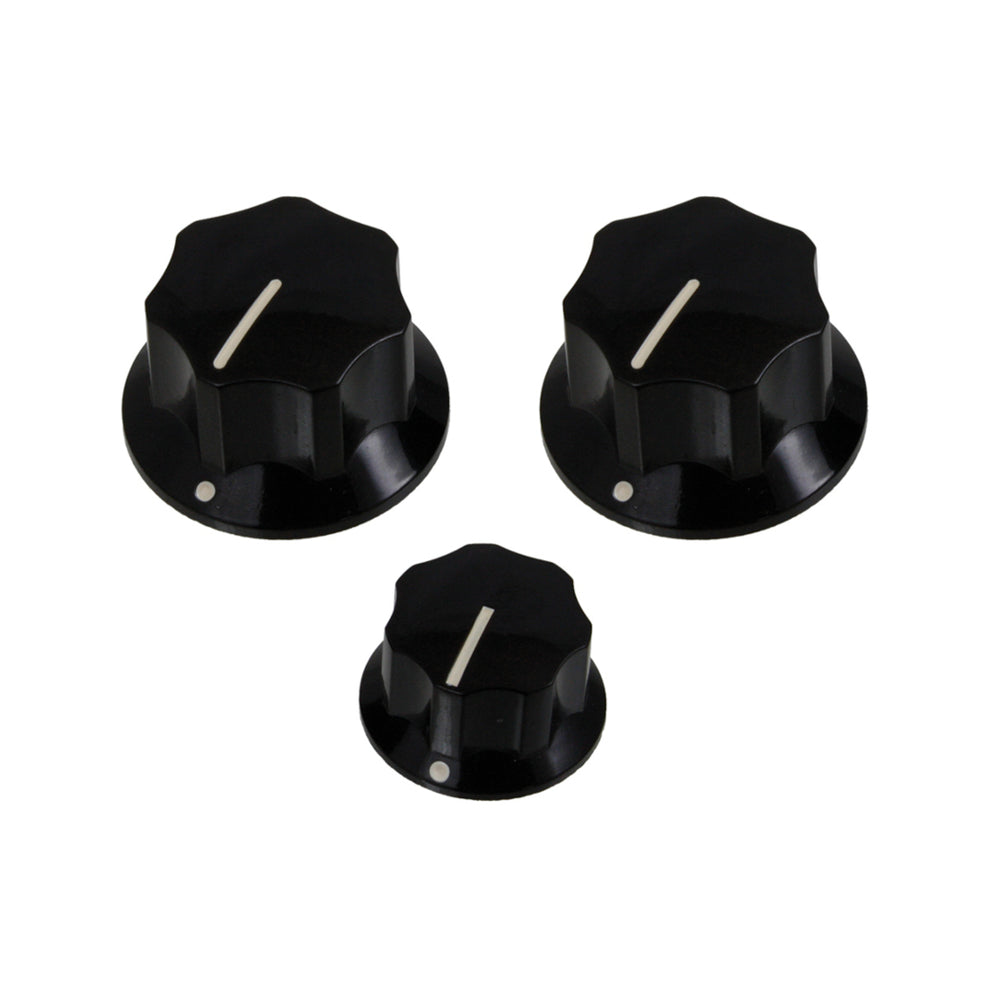 Black Knob Set for Jazz Bass