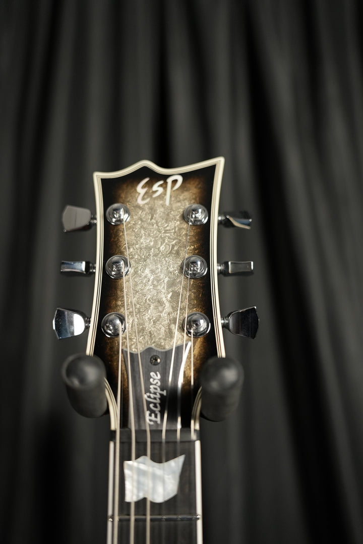 ESP Eclipse Custom Shop Silver Liquid Metal Burst | Japanese