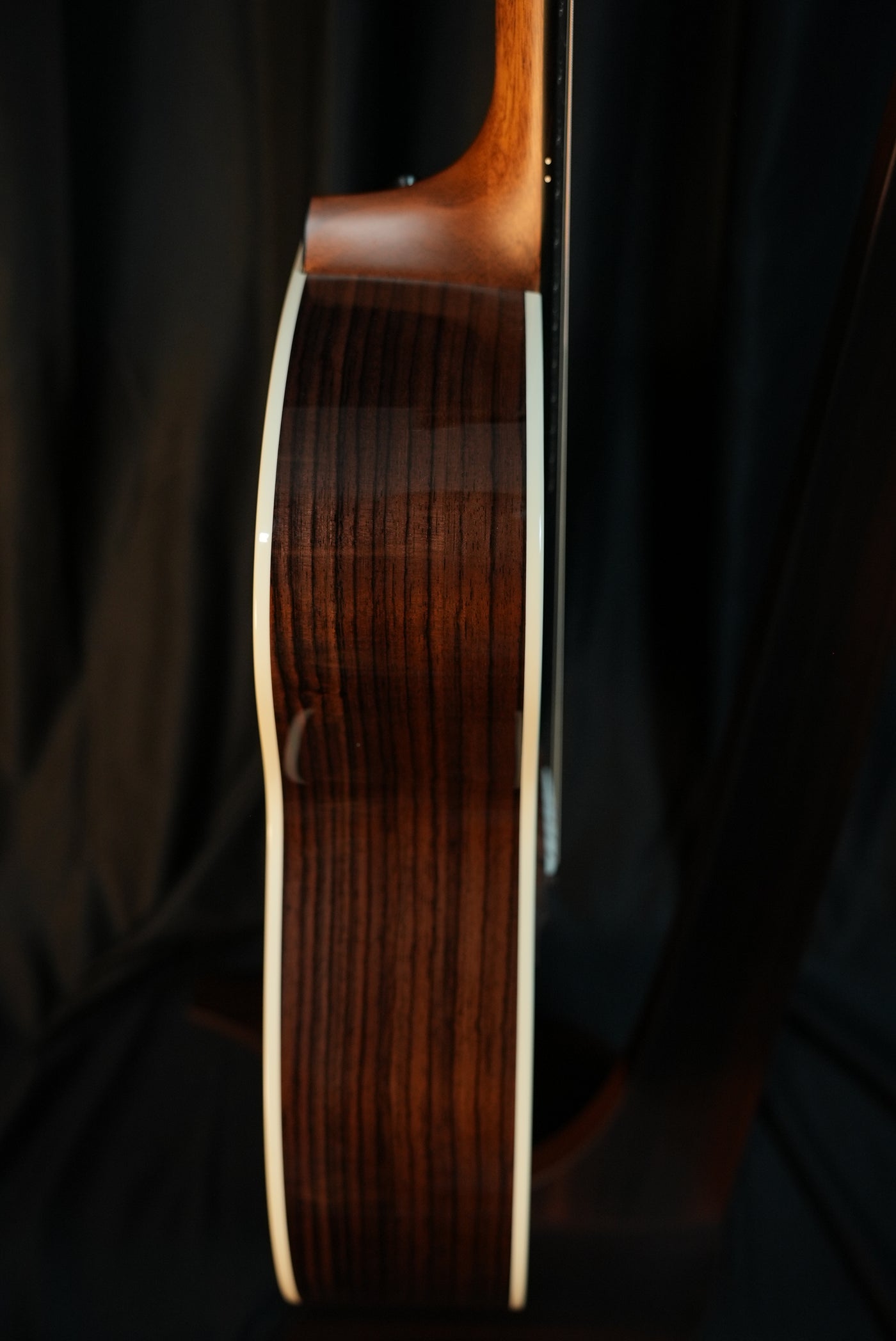 Taylor Gold Label 714e Sunburst Indian rosewood back close-up grain and gloss finish acoustic guitar buy online