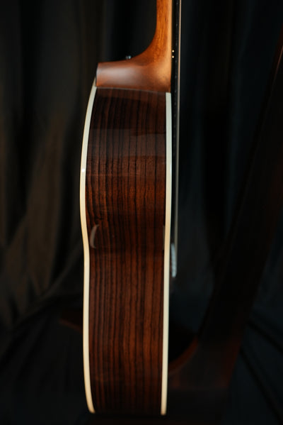 Taylor Gold Label 714e Sunburst Indian rosewood back close-up grain and gloss finish acoustic guitar buy online