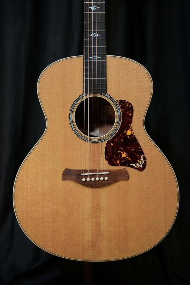 Taylor Gold Label 814e Koa front view acoustic-electric guitar for sale USA